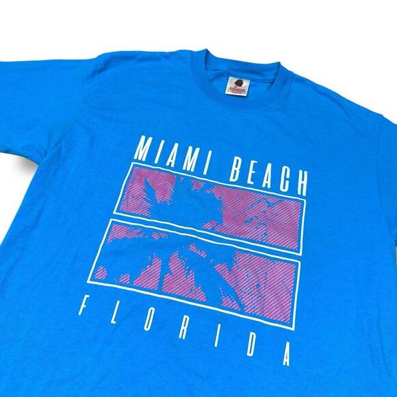 Icecream Miami Beach T-shirt Billionaire Boys Club BBC Sz M Florida Graphic Blue - Picture 3 of 7